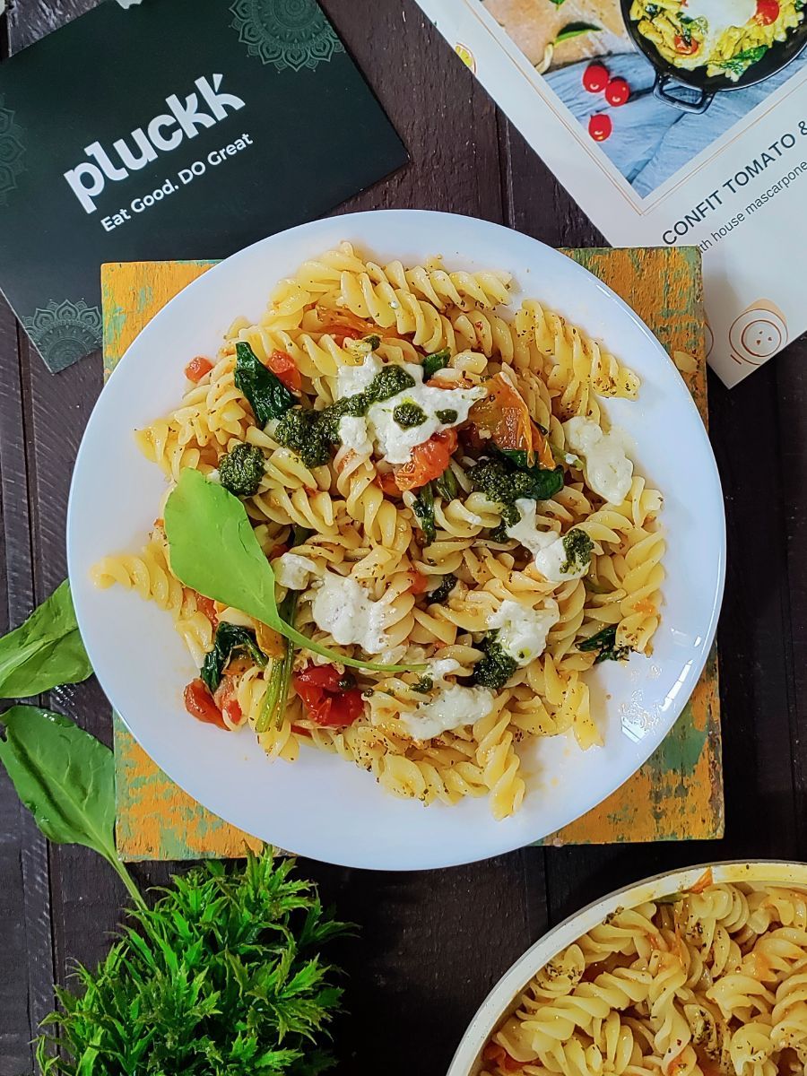 DIY Confit Tomato and Garlic Pasta Kitimg 1